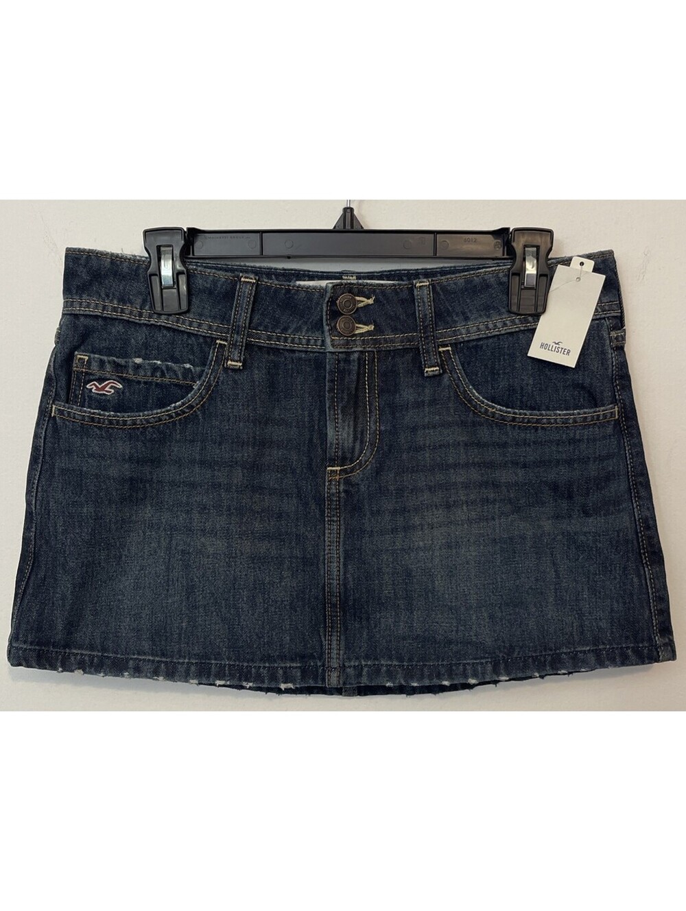 Hollister Womens Size 4 / w27 Denim Jean Mini Skirt W/Built In Shorts NWT! A7346